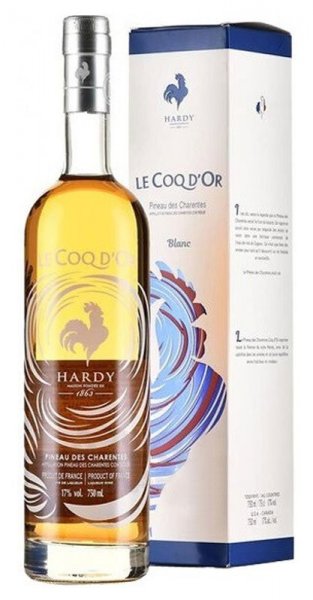 Вино Hardy, "Le Coq d'Or" Blanc, Pineau des Charentes AOC, gift box