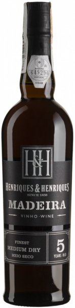 Вино Henriques & Henriques, Finest Medium Dry 5 Years Old, Madeira DOP, 0.5 л