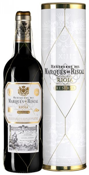 Вино "Herederos del Marques de Riscal" Reserva, Rioja DOC, 2018, gift box