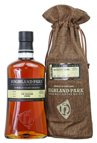 Виски Highland Park, Single Cask 13 Years Old (62,6%), gift bag, 0.7 л