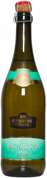 Игристое вино Abbazia, "Fiorino d'Oro" Lambrusco Bianco