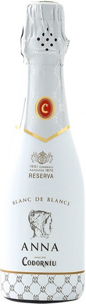 Игристое вино "Anna de Codorniu" Blanc de Blancs Brut Reserva, 0.375 л