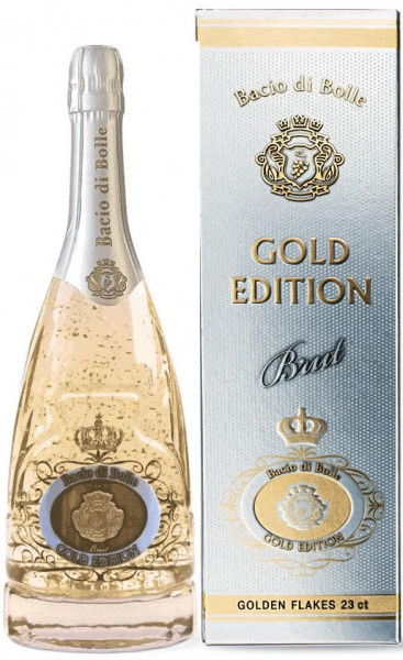 Игристое вино "Bacio di Bolle" Brut Gold Edition, gift box