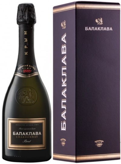 Игристое вино "Balaklava" Chardonnay Brut, gift box