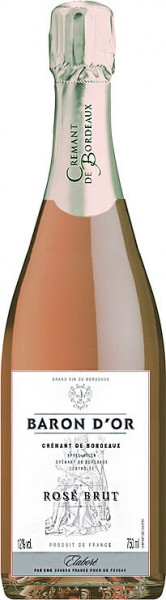 Игристое вино "Baron d'Or" Rose Brut, Cremant de Bordeaux AOC