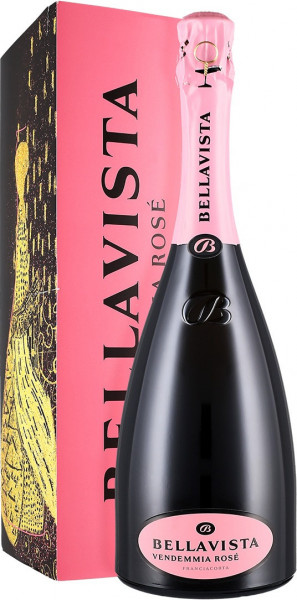 Игристое вино Bellavista, Brut Rose, Franciacorta DOCG, 2014, gift box