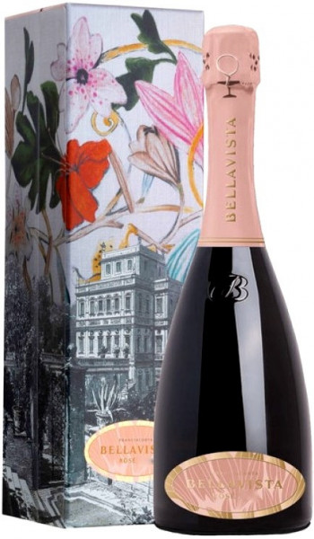 Игристое вино Bellavista, Brut Rose, Franciacorta DOCG, 2015, gift box