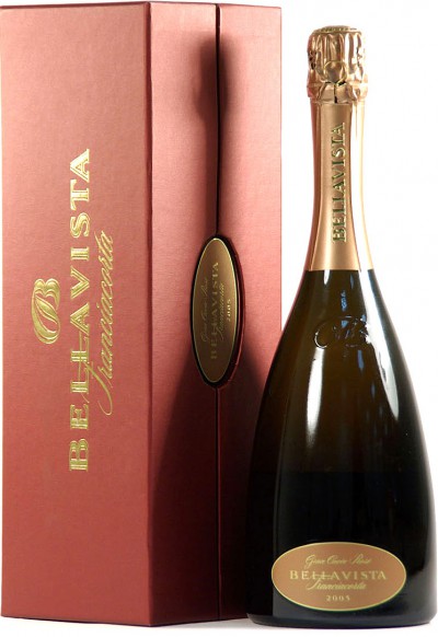 Игристое вино Bellavista Franciacorta Gran Cuvee Rose 2005, gift box