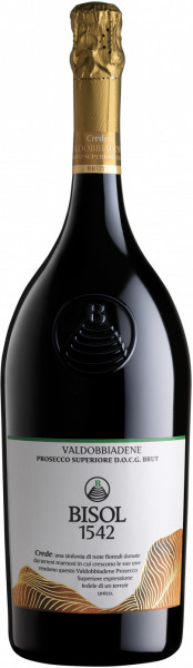 Игристое вино Bisol, "Crede" Prosecco di Valdobbiadene Superiore DOCG, 2019, 1.5 л