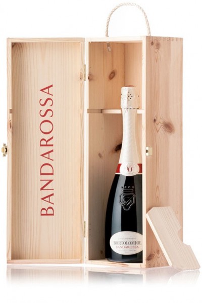 Игристое вино Bortolomiol, "Bandarossa" Extra Dry Millesimato, Valdobbiadene Prosecco Superiore DOCG, wooden box, 3 л