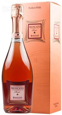 Игристое вино Bosio, Moscato Spumante Rose, gift box