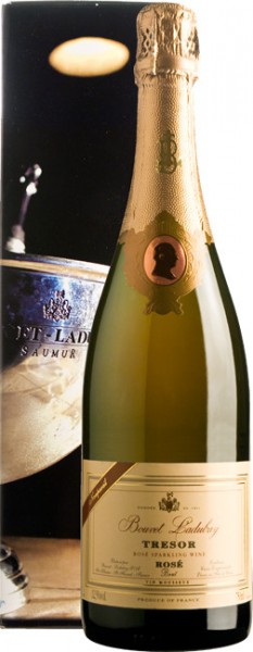 Игристое вино Bouvet Ladubay, "Tresor" Rose Brut, Saumur AOC, gift box