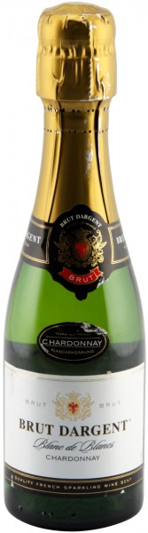 Игристое вино "Brut Dargent" Blanc de Blanc Chardonnay, 2011, 0.375 л