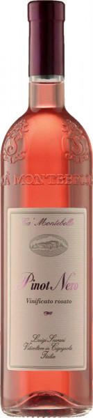 Игристое вино Ca' Montebello, Pinot Nero Rosato, Provincia di Pavia IGT, 2020