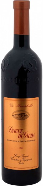 Игристое вино Ca' Montebello, Sangue di Giuda, Oltrepo Pavese DOC, 2013