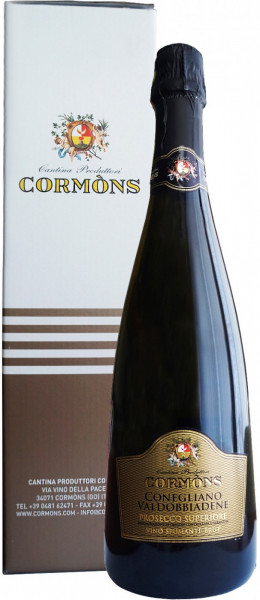 Игристое вино Cantina Produttori Cormons, Conegliano Valdobbiadene Prosecco Superiore DOCG, gift box