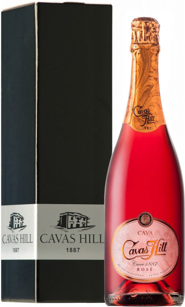 Игристое вино Cavas Hill, Cava "Cuvee 1887" Rose Brut DO, gift box