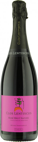 Игристое вино Clos Lentiscus, Rose Brut Nature, Penedes DO, 2012