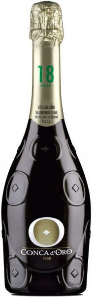 Игристое вино Conca d'Oro, Conegliano Valdobbiadene Prosecco Superiore Millesimato Extra Dry, 2018
