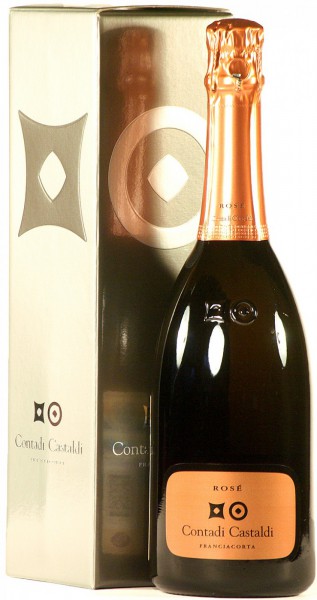 Игристое вино Contadi Castaldi, Franciacorta Rose, gift box