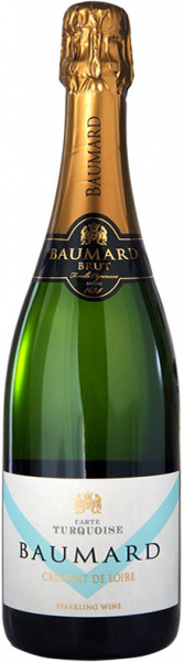 Игристое вино Domaine des Baumard, Carte Turquoise Brut, Cremant de Loire AOC, 1.5 л