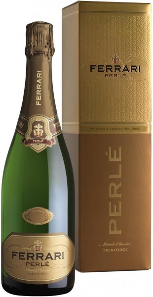 Игристое вино Ferrari, "Perle" Brut, 2008, Trento DOC, gift box