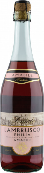 Игристое вино "Fontale" Lambrusco Emilia IGT Rosato Amabile