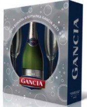 Игристое вино Gancia Asti DOCG, with 2-glasses gift box
