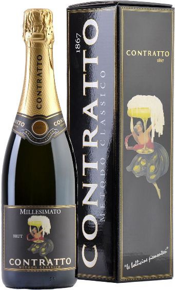 Игристое вино Giuseppe Contratto, "Millesimato" Brut, 2010, gift box