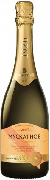 Игристое вино Krymsky winery, "Muskatnoe" White Semi-sweet