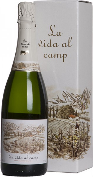 Игристое вино La Vida al Camp, Cava Brut, in gift box