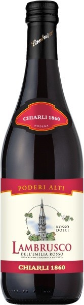 Игристое вино Lambrusco dell'Emilia Rosso Poderi Alti IGT, 1.5 л