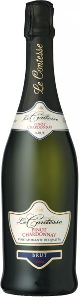 Игристое вино Le Contesse, Pinot Chardonnay Spumante Brut