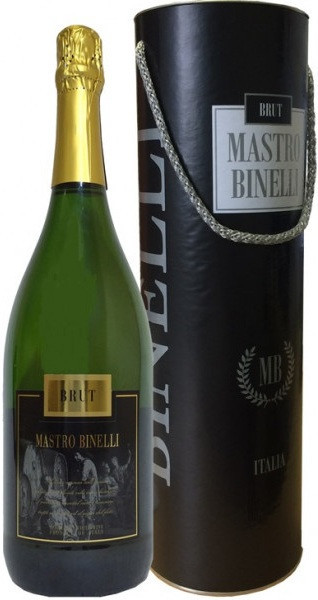 Игристое вино "Mastro Binelli" Brut, in tube, 1.5 л