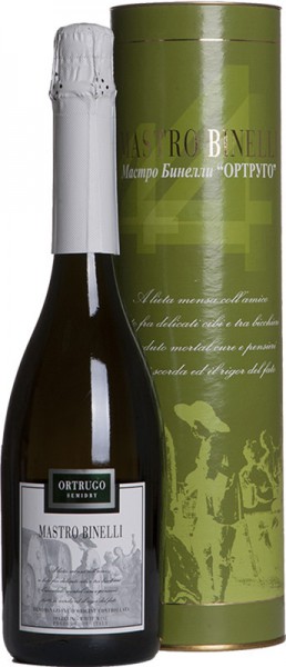Игристое вино "Mastro Binelli" Ortrugo, in tube