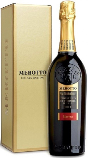 Игристое вино Merotto, "Bareta", Valdobbiadene Prosecco Superiore DOCG, gift box, 1.5 л