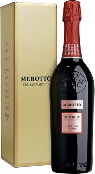 Игристое вино Merotto, "Grani Rosa di Nero", Rose Brut Gran Cuvee, gift box, 1.5 л