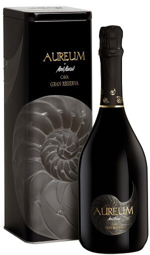 Игристое вино Mont Marcal, "Aureum" Cava Brut Nature Gran Reserva, metal box, 2012