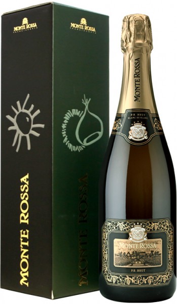 Игристое вино Monte Rossa, "P.R." Blanc de Blancs Brut, gift box