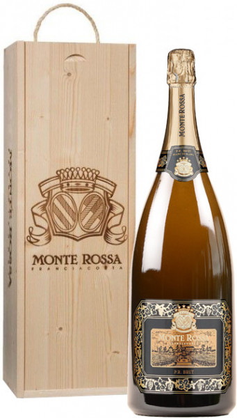 Игристое вино Monte Rossa, "P.R." Blanc de Blancs Brut, wooden box, 1.5 л