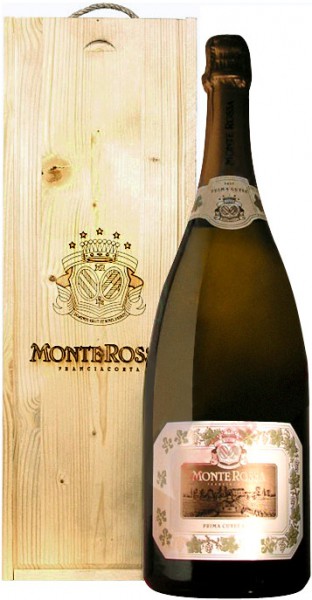 Игристое вино Monte Rossa, "Prima Cuvee" Brut, Wooden Box, 3 л