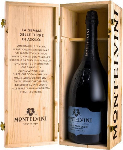 Игристое вино Montelvini, "Asolo" Prosecco Superiore Millesimato DOCG, wooden box