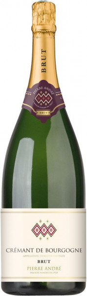 Игристое вино Pierre Andre, Cremant de Bourgogne AOP Brut, 1.5 л