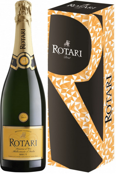 Игристое вино Rotari, Riserva Brut, Trento DOC, 2013, gift box