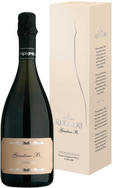 Игристое вино Ruggeri, "Giustino B." Valdobbiadene Prosecco Superiore DOCG, 2017, gift box