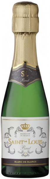 Игристое вино "Saint-Louis" Blanc de Blancs Brut, 0.2 л