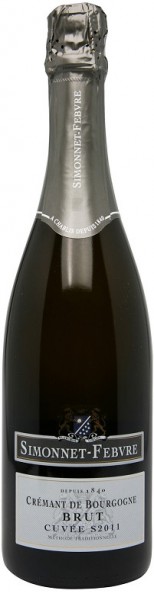 Игристое вино Simonnet-Febvre, "Cuvee S" Brut, Cremant de Bourgogne, 2011
