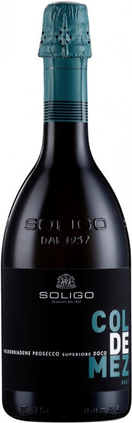 Игристое вино Soligo, "Col de Mez" Brut, Valdobbiadene Prosecco Superiore DOCG