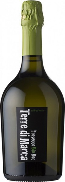 Игристое вино "Terre di Marca" Millesimato Extra-Dry, Prosecco Bio DOC Treviso, 2015