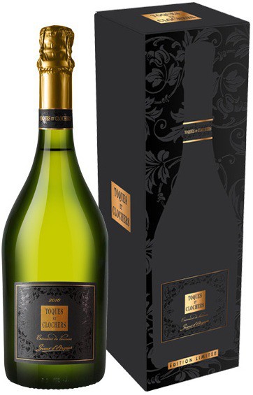 Игристое вино "Toques et Clochers" Limited Edition, Cremant de Limoux AOC, 2010, gift box